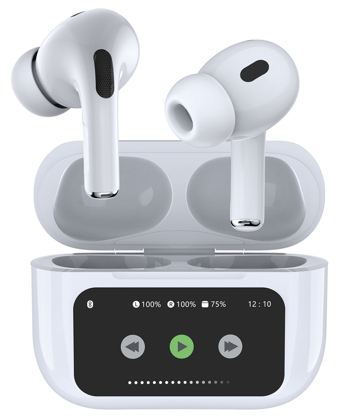 Ear Shots Pro LED: prawdziwie bezprzewodowe słuchawki douszne z aktywną redukcją szumów i ekranem LED – zdjęcie 3
