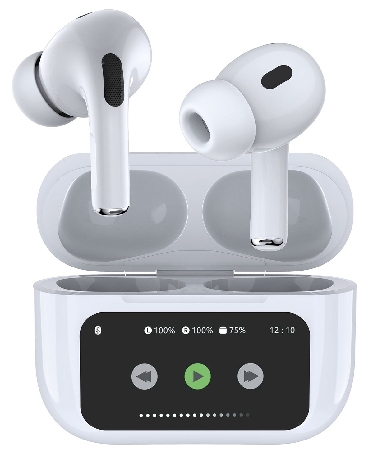 Ear Shots Pro LED: prawdziwie bezprzewodowe słuchawki douszne z aktywną redukcją szumów i ekranem LED – zdjęcie 3