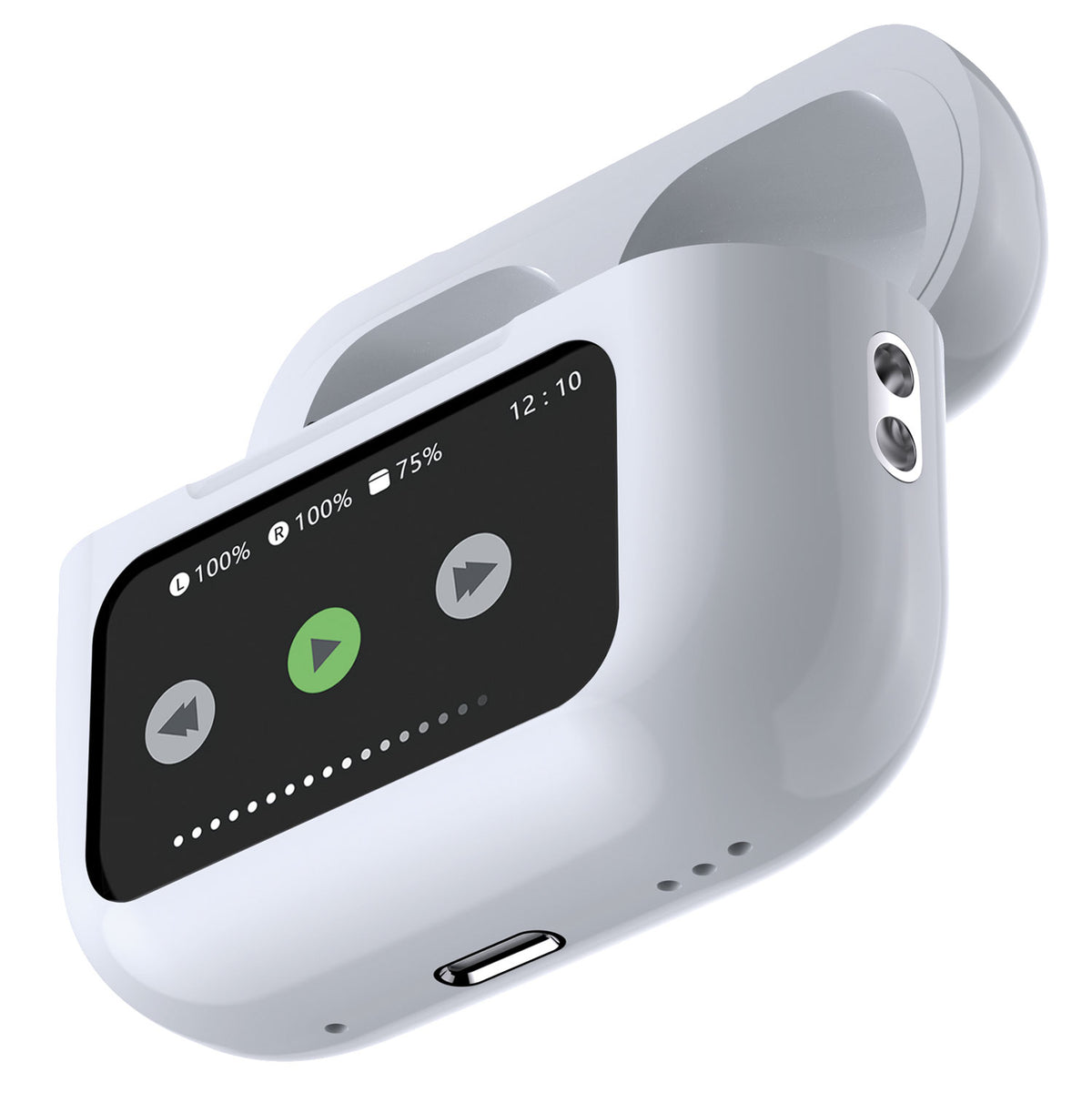 Ear Shots Pro LED: prawdziwie bezprzewodowe słuchawki douszne z aktywną redukcją szumów i ekranem LED – zdjęcie 4