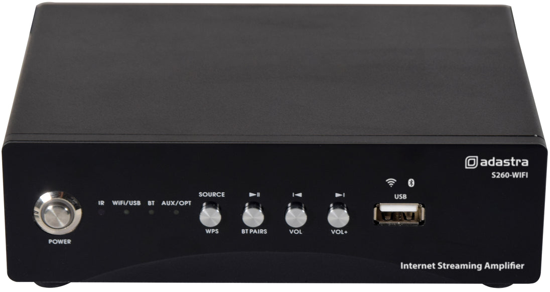 Wzmacniacz strumieniowy Adastra S260-WIFI do internetu 2x60W – zdjęcie 2