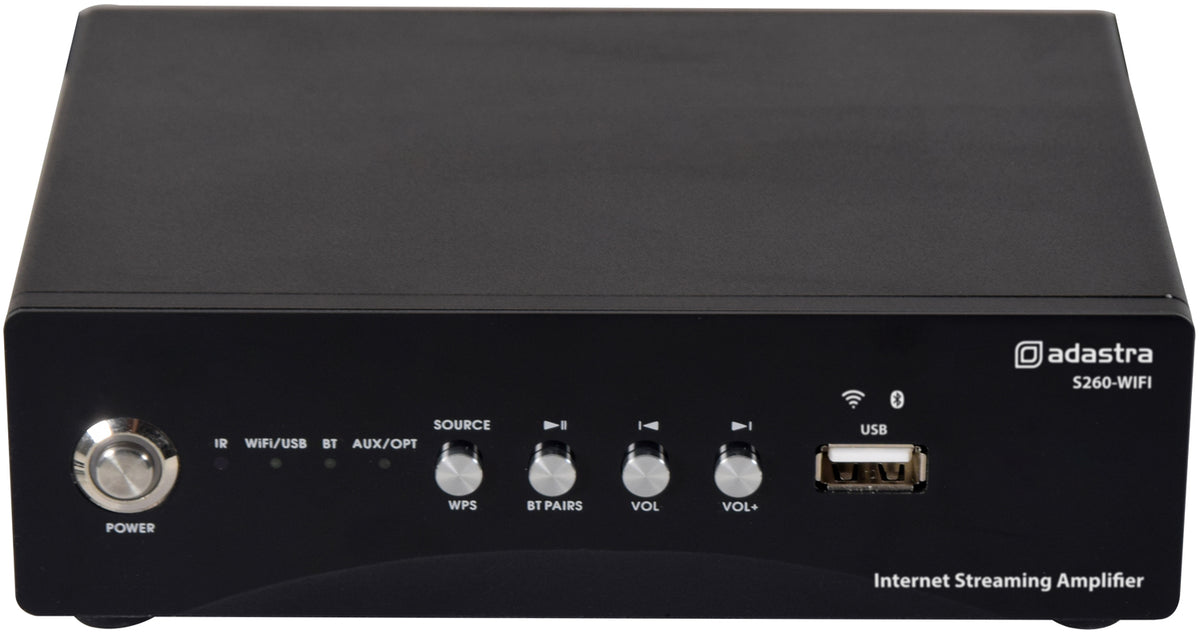 Wzmacniacz strumieniowy Adastra S260-WIFI do internetu 2x60W – zdjęcie 2