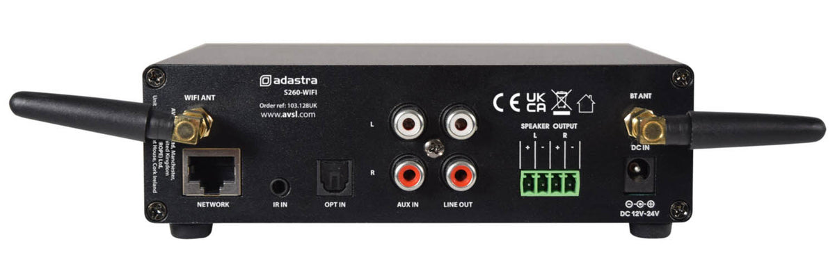 Wzmacniacz strumieniowy Adastra S260-WIFI do internetu 2x60W – zdjęcie 3
