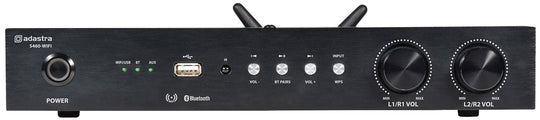 Wzmacniacz Adastra S460-WIFI i LAN do strumieniowego przesyłania Internetu, 2-strefowy, 4x60W – zdjęcie 2