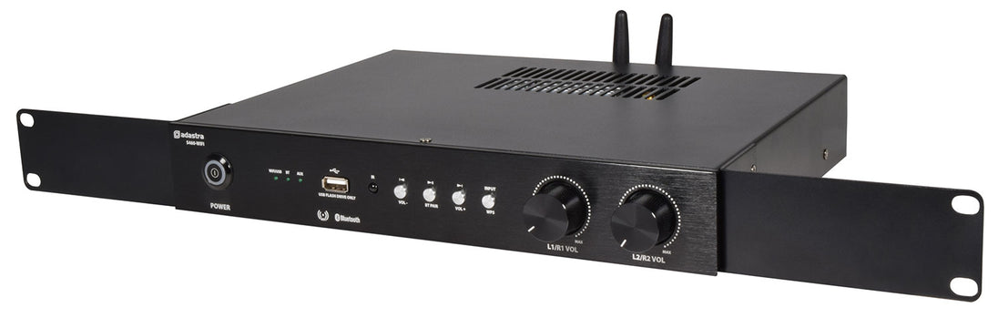 Wzmacniacz Adastra S460-WIFI i LAN do strumieniowego przesyłania Internetu, 2-strefowy, 4x60W – zdjęcie 4