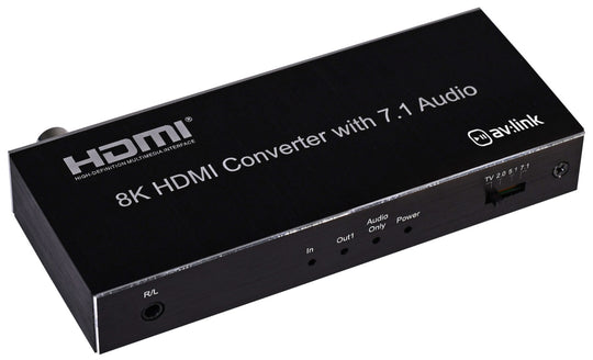 AV:Link do ekstraktora audio HDMI 8K