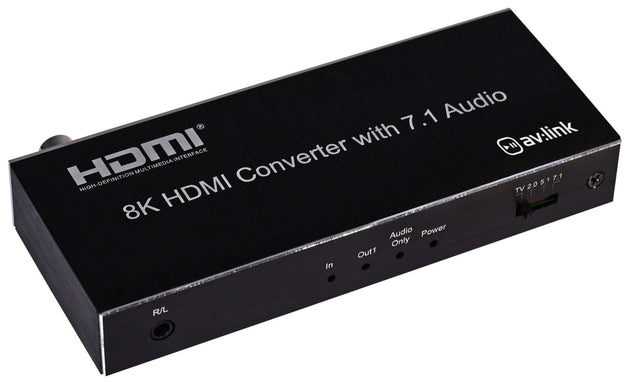 AV:Link do ekstraktora audio HDMI 8K