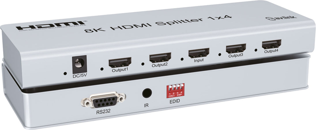AV:Link 4KS14 Rozdzielacz HDMI 8K z EDID