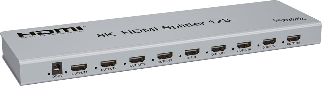 Smukły rozdzielacz HDMI 8K AV:Link 4KS18 z EDID – zdjęcie 2