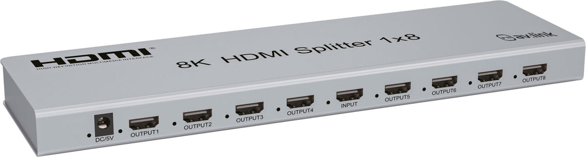 Smukły rozdzielacz HDMI 8K AV:Link 4KS18 z EDID – zdjęcie 2