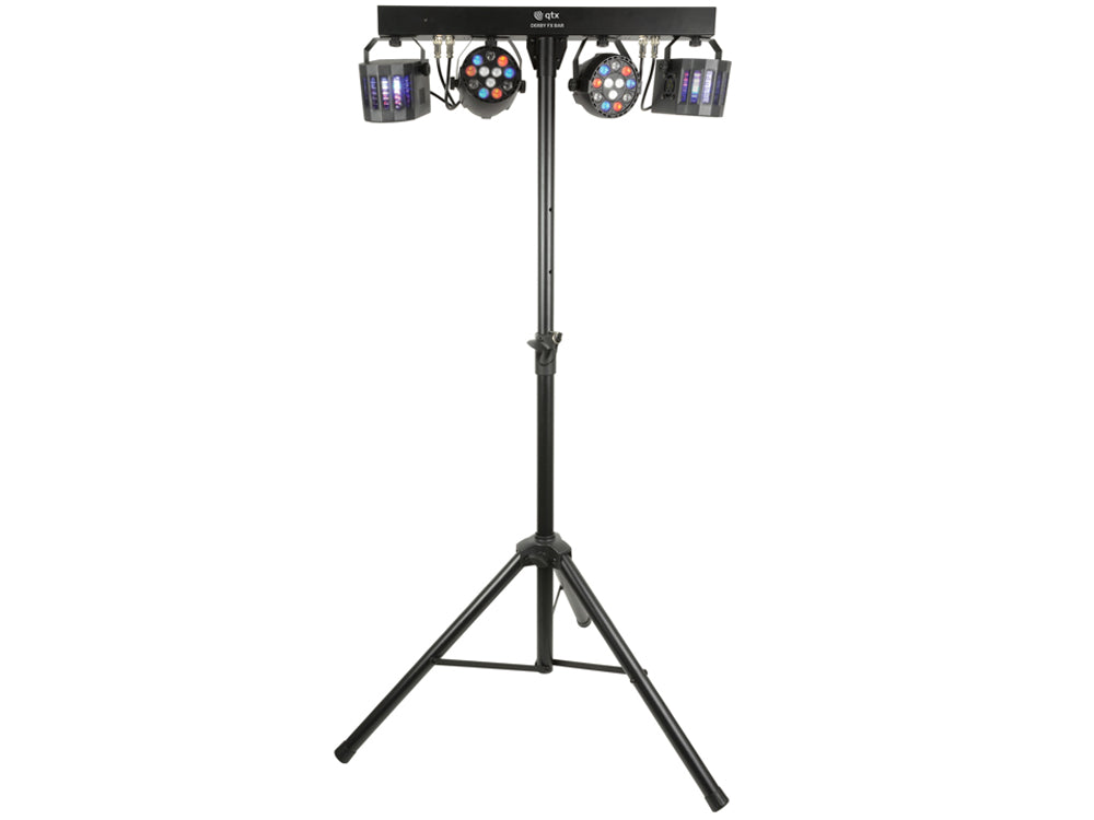 QTX LED FX Bar Derby standard, 2 punkty par RGBW, 2 efekty świetlne derby