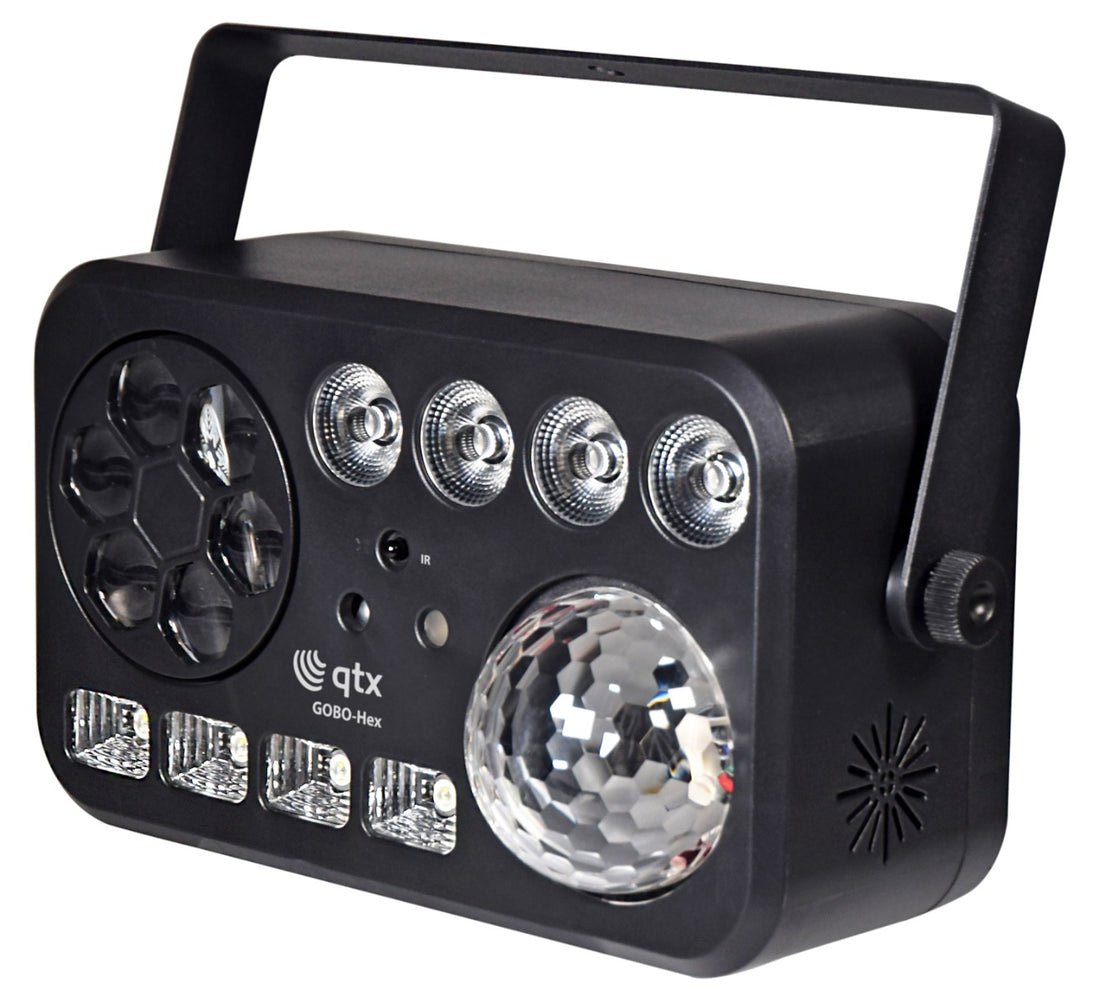 QTX GOBO HEx 6 w 1 LED i efekt laserowy – zdjęcie 4
