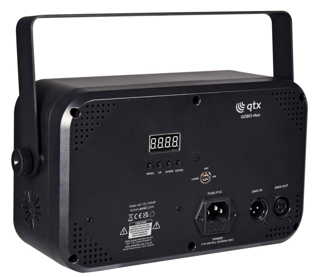 QTX GOBO HEx 6 w 1 LED i efekt laserowy – zdjęcie 2