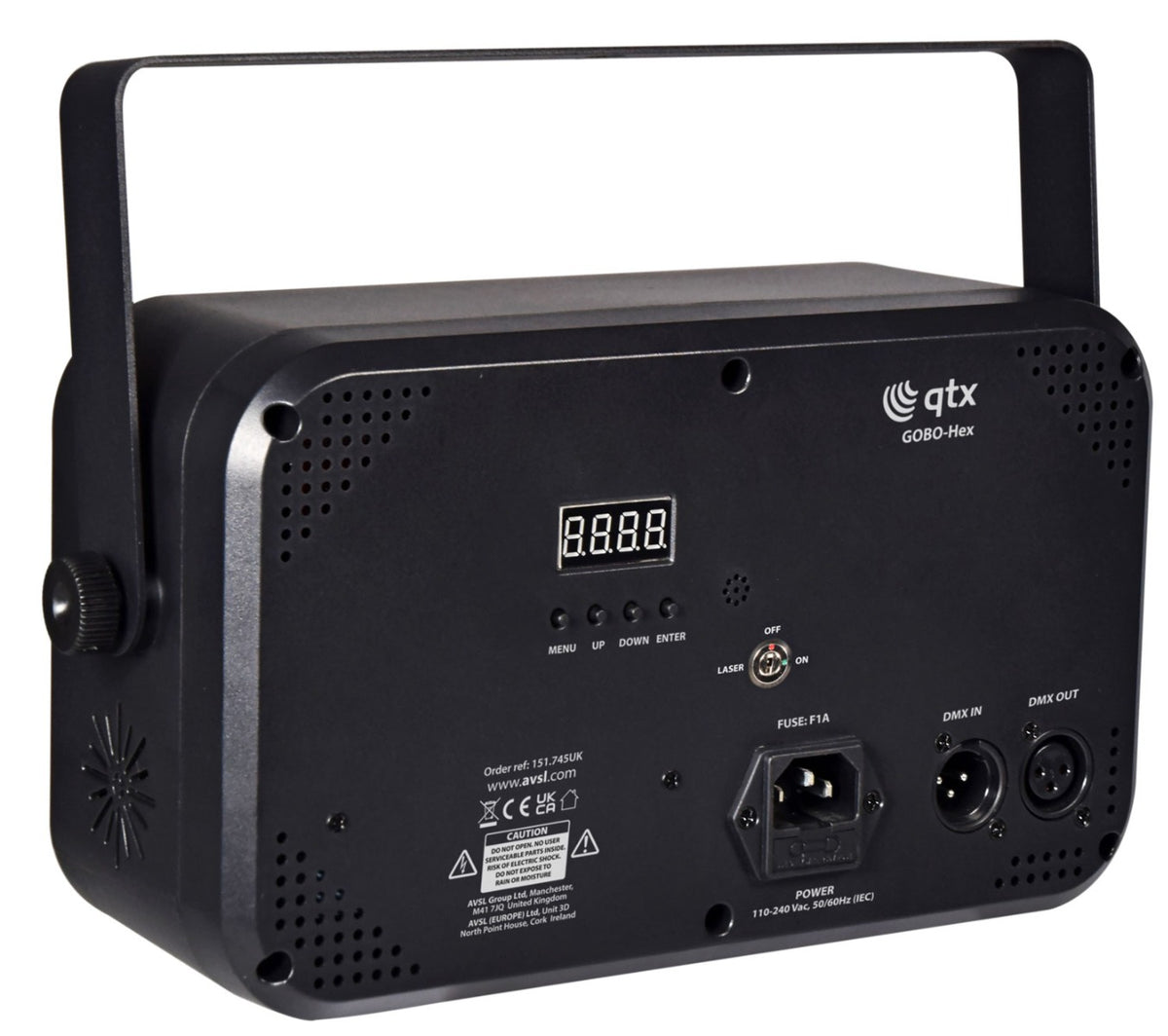 QTX GOBO HEx 6 w 1 LED i efekt laserowy – zdjęcie 2