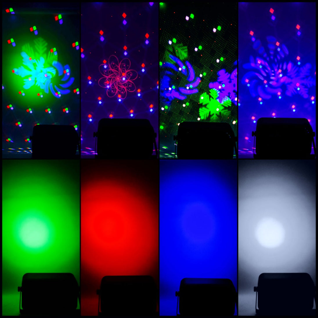 QTX GOBO HEx 6 w 1 LED i efekt laserowy – zdjęcie 7