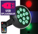 Qtx USB Akumulatorowy mini reflektor LED PAR 18W