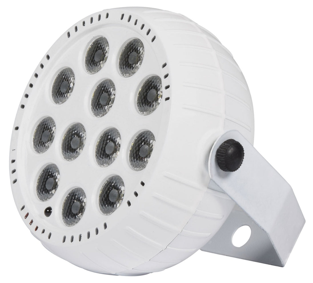 Qtx USB Biały akumulatorowy mini reflektor LED PAR 18W – zdjęcie 6