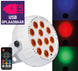 Qtx USB Biały akumulatorowy mini reflektor LED PAR 18W