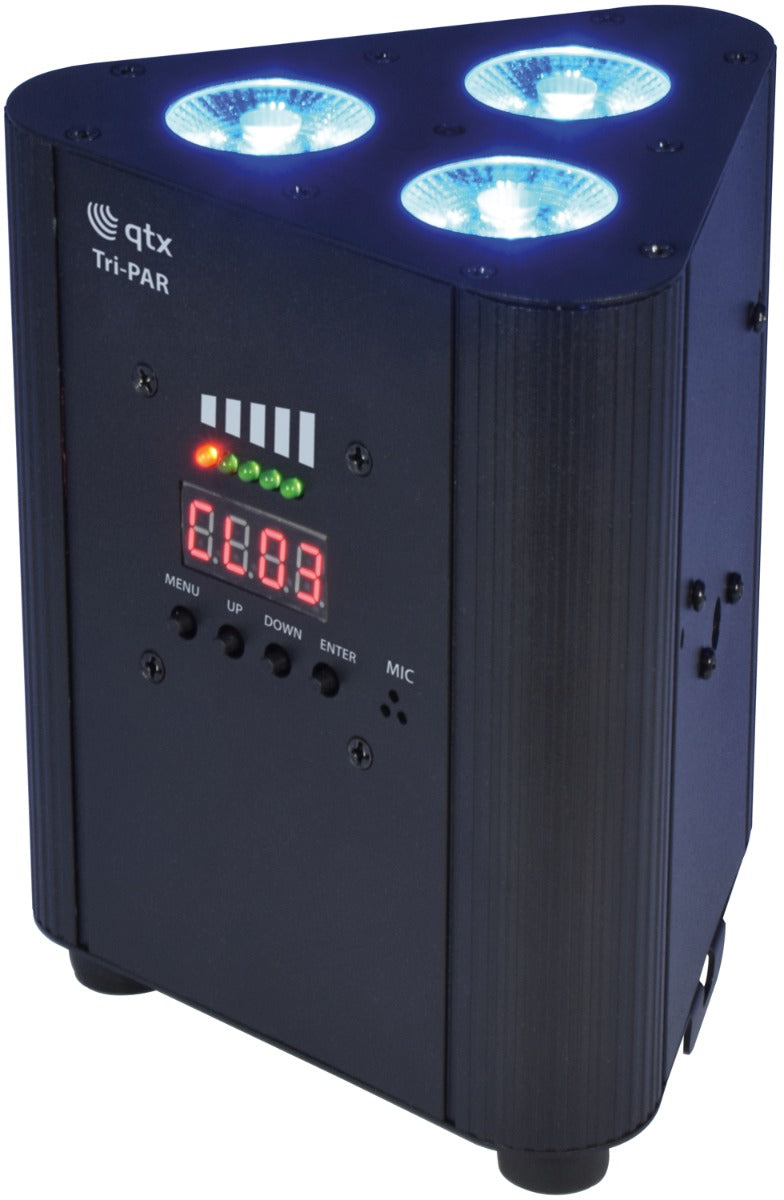 QTX Tri-PAR akumulatorowy potrójny reflektor PAR – zdjęcie 2