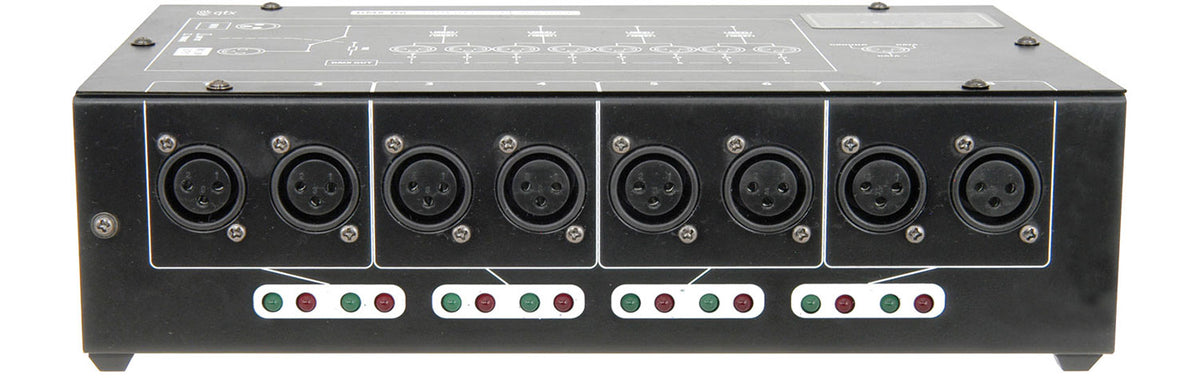QTX DMX-D8 8 rozdzielacz/wzmacniacz DMX 8 kanałów – zdjęcie 2