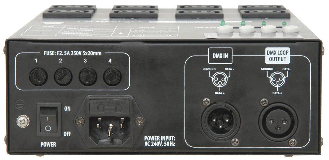 Pakiet ściemniacza DMX 4-kanałowego QTX DP4 – zdjęcie 3