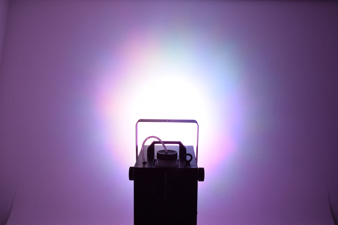 Kompaktowa wytwornica mgły LED QTX z efektem Moonflower RGB 400 W – zdjęcie 9