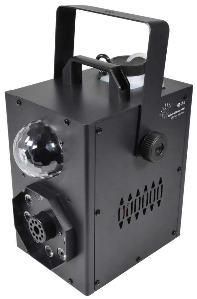 QTX SpheroSmoke: Kompaktowa wytwornica mgły LED o mocy 400 W z efektem Magic Ball RGB