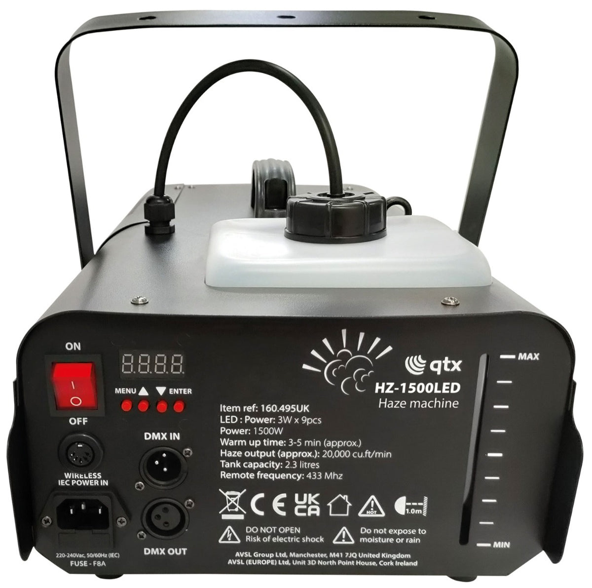 Qtx HZ-1500LED 1500W Generator mgły LED z oświetleniem LED – zdjęcie 4