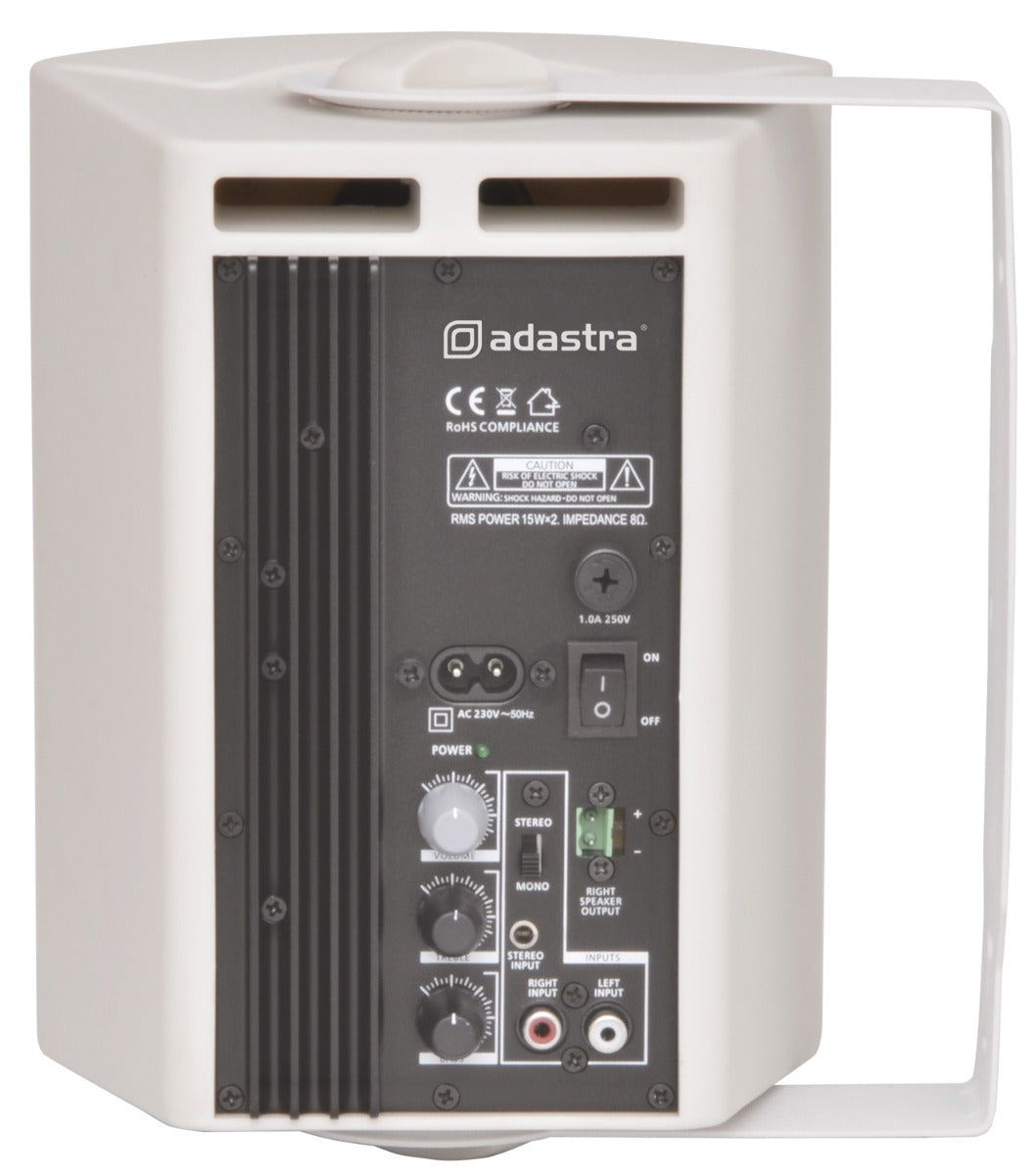 Zestaw głośników aktywnych Adastra BC5A-W w kolorze białym 2x30W RMS – zdjęcie 5
