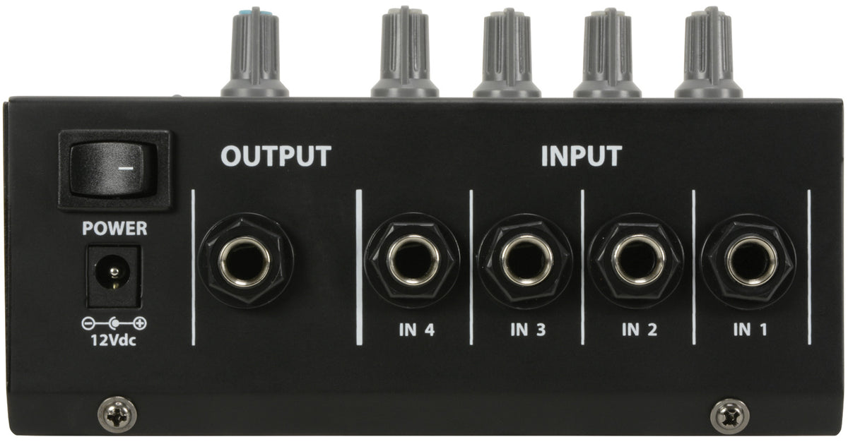Qtx MM41 4-kanałowy mini mikser mikrofonowy – zdjęcie 3
