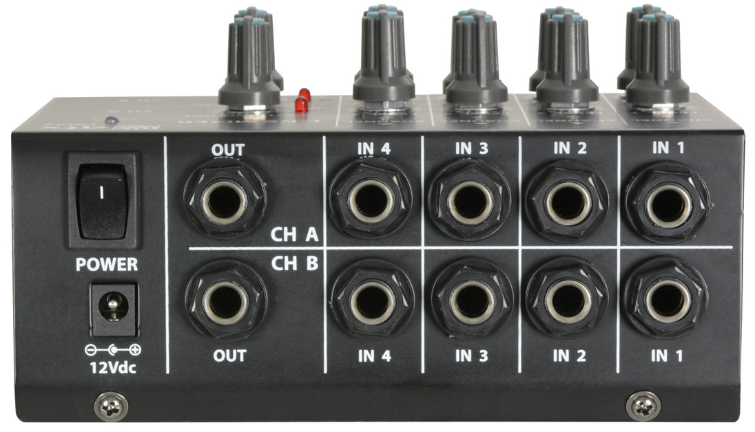 Kompaktowy mikser stereo o poziomie liniowym QTX LM82 – zdjęcie 3