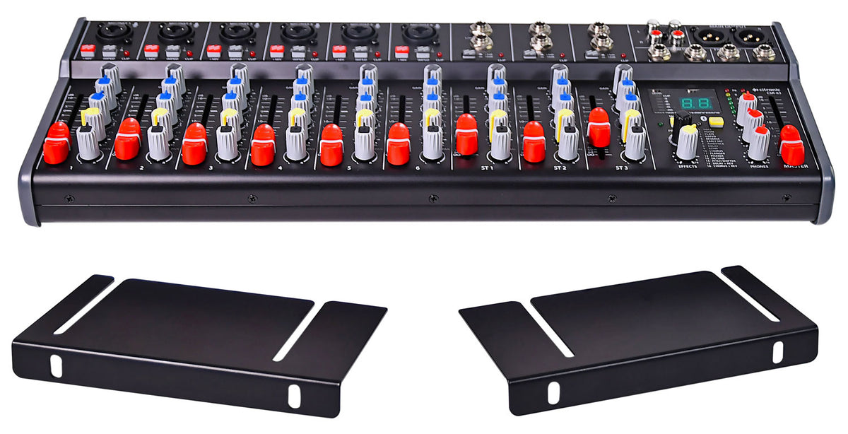 Mikser Citronic CSR-63 do montażu w szafie rack, 9 kanałów DSP+BT, 6 mono + 3 stereo