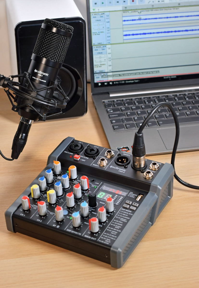 Mikser Citronic CMA-6 z DSP, odtwarzaniem/nagrywaniem przez USB/PC i Bluetooth – zdjęcie 6