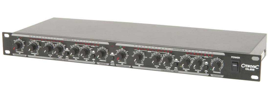 Citronic CL 22 19" Kompresor stereo, limiter, bramka