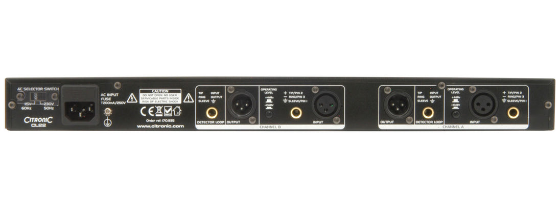 Citronic CL 22 19" Kompresor stereo, limiter, bramka – zdjęcie 3