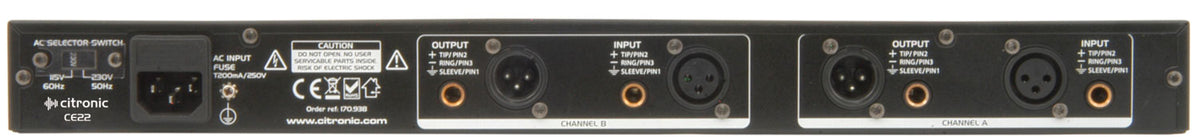 Citronic CE22 Wzmacniacz/wzbudnik stereo – zdjęcie 3