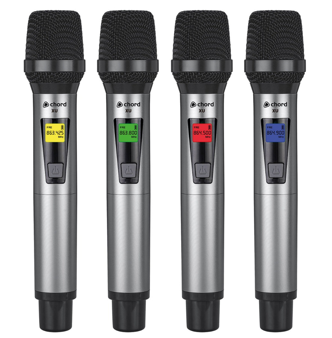 System mikrofonowy Chord XU4-H z 4 bezprzewodowymi mikrofonami ręcznymi – zdjęcie 2