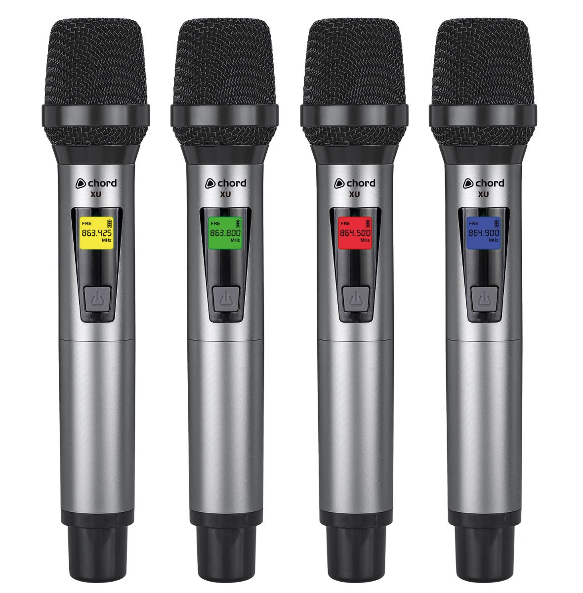 System mikrofonowy Chord XU4-H z 4 bezprzewodowymi mikrofonami ręcznymi – zdjęcie 2