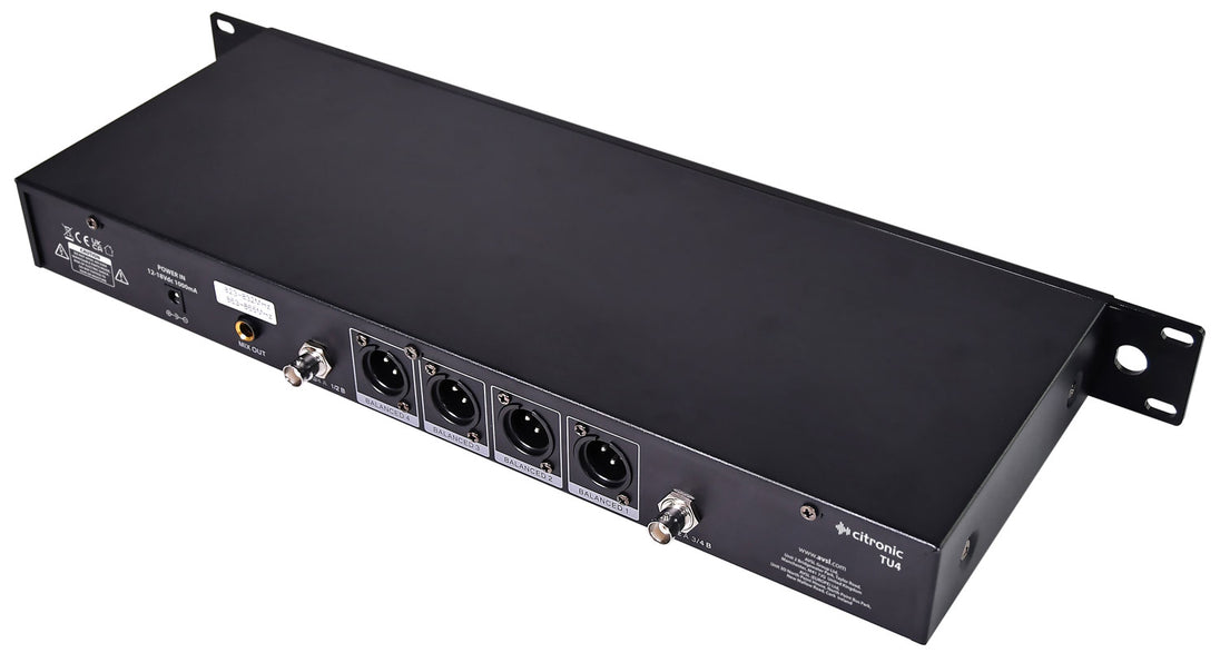 TU4 Quad PLL bezprzewodowy system mikrofonowy UHF z możliwością strojenia – zdjęcie 2
