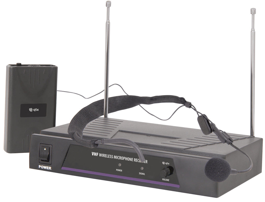 Bezprzewodowy system mikrofonowo-nagłowny Qtx VN1 VHF