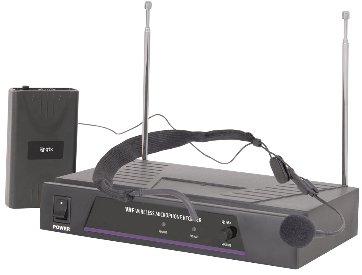 Bezprzewodowy system mikrofonowo-nagłowny Qtx VN1 VHF