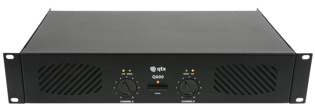 Wzmacniacz PA stereo MOSFET Qtx Sound Q600 2x 300W – zdjęcie 2