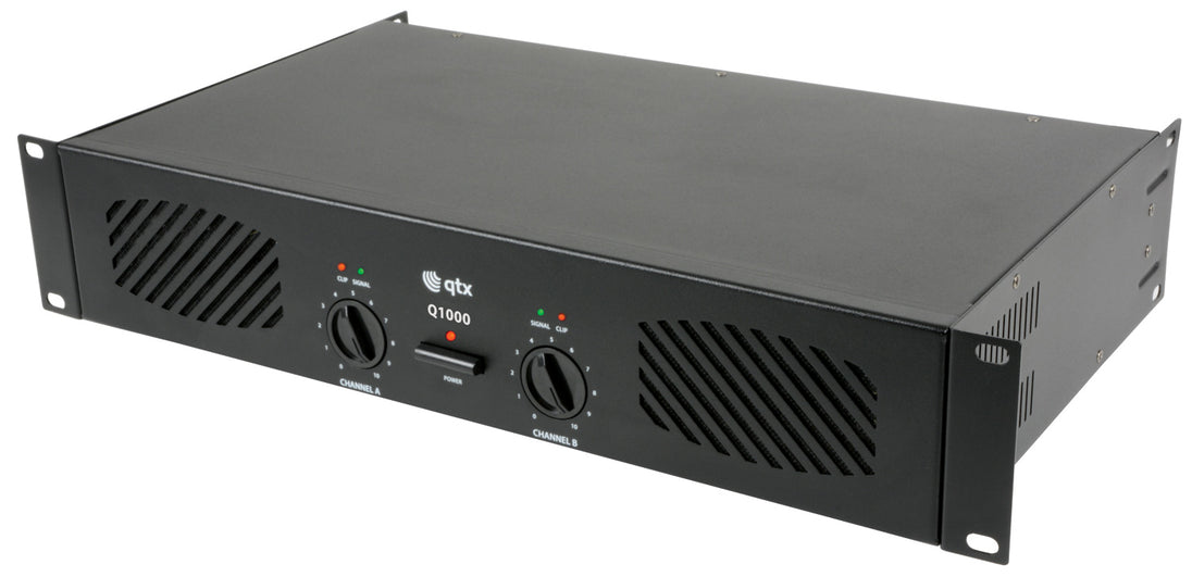 Wzmacniacz PA stereo MOSFET Qtx Sound Q1000 2x 500W – zdjęcie 3