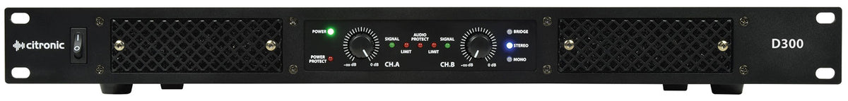 Wzmacniacz klasy D Citronic D300 2x150 Wrms – zdjęcie 2