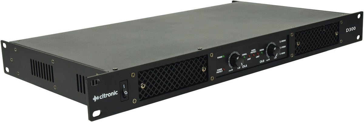 Wzmacniacz klasy D Citronic D300 2x150 Wrms