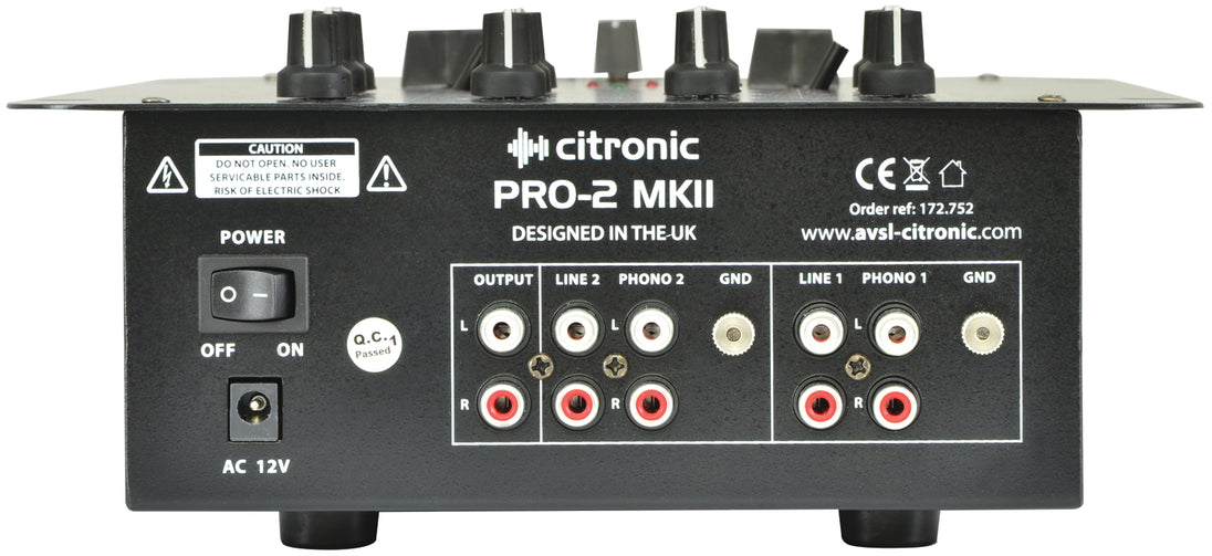 Mikser DJ-ski Citronic 2-kanałowy – zdjęcie 5