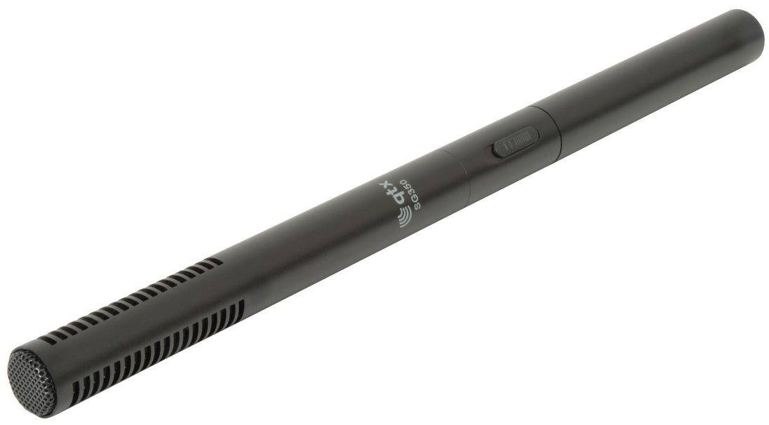 Mikrofon typu shotgun QTX SG350 o bardzo długim przekroju