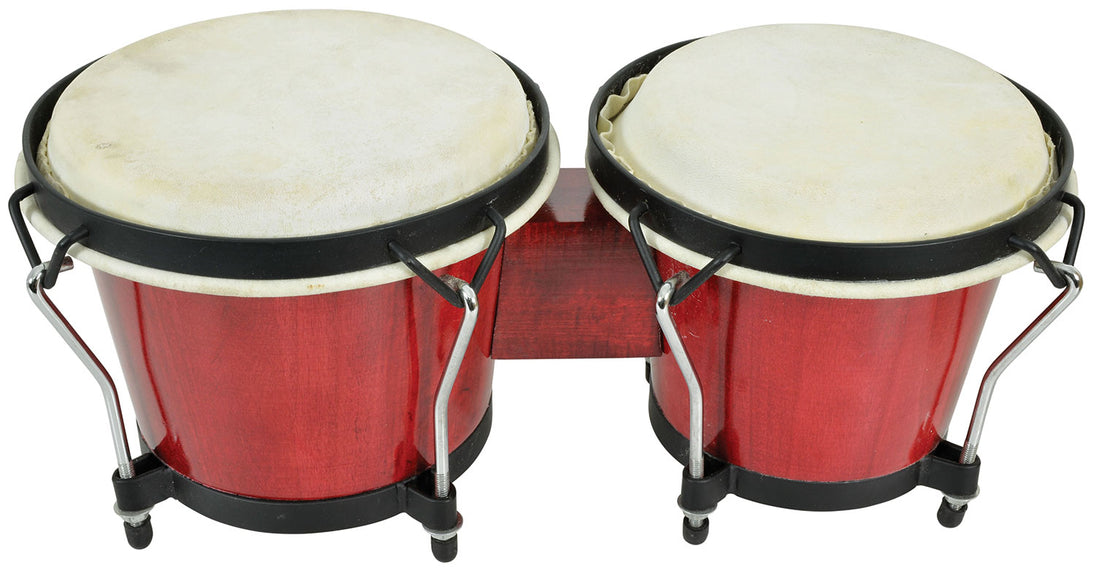 Chord BG67-RD Czerwone Bongosy 6,5" + 7,5" z futerałem
