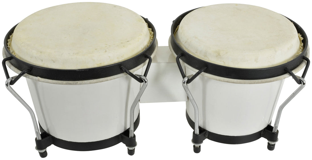 Chord BG67-WH Białe bongosy 6,5" + 7,5" z futerałem