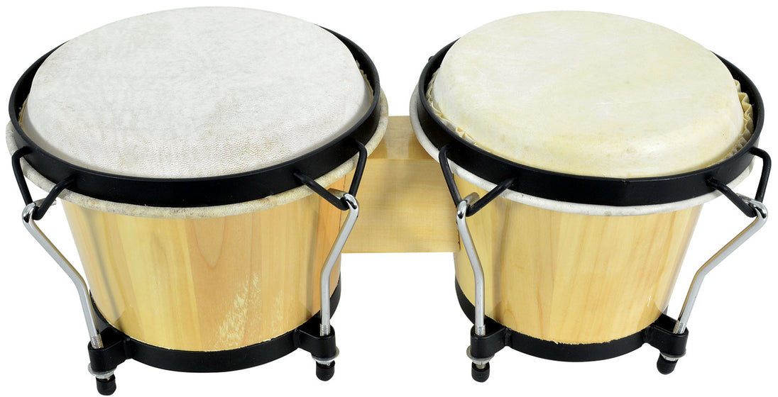 Bongosy Chord BG67-NT w kolorze naturalnym 6,5" + 7,5" z futerałem