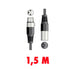 Kabel DMX Qtx do oświetlenia 1,5 metra
